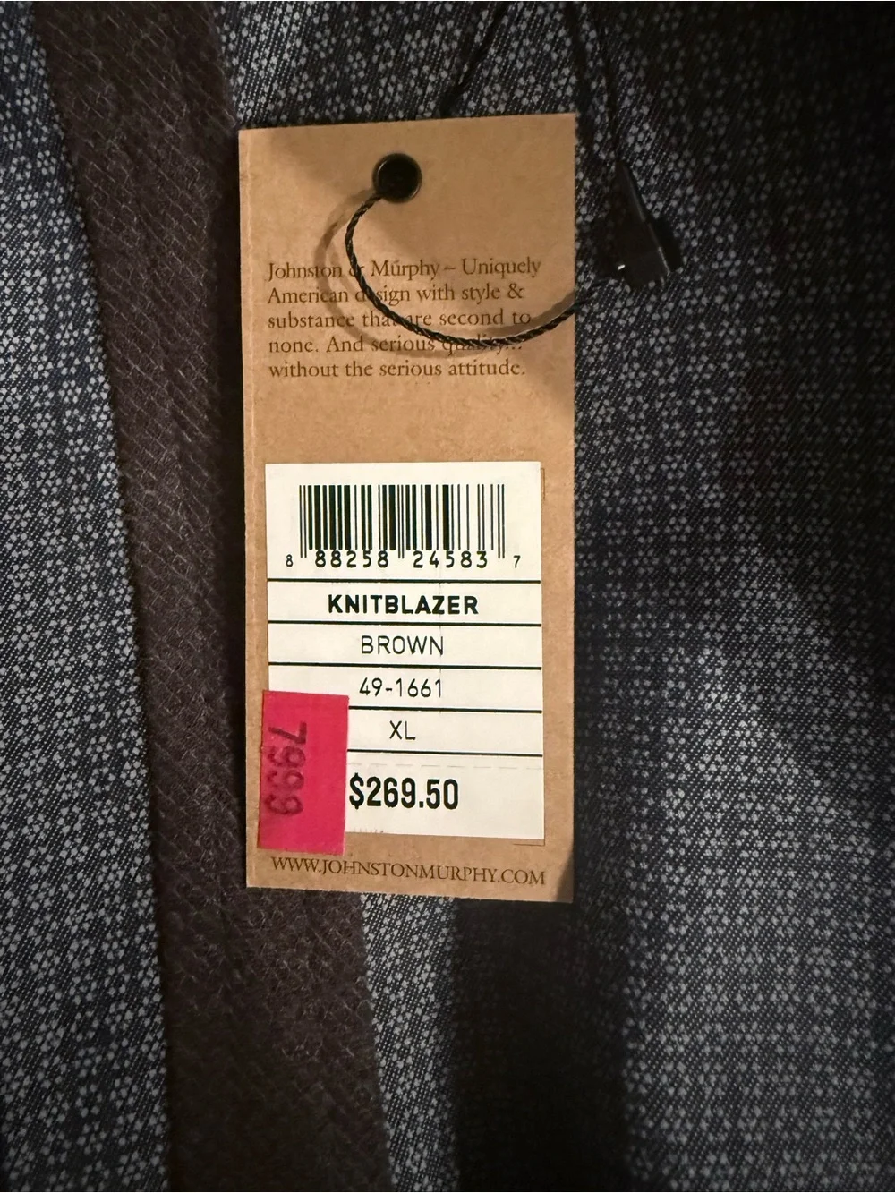 Johnston & Murphy | Men’s Knit Blazer | NWT